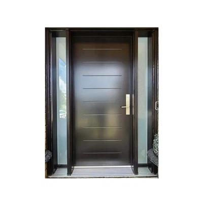 単一の無垢材のフロントドア